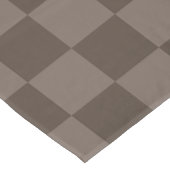 Nappe Damier élégant brun foncé (Angle)