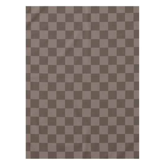 Nappe Damier élégant brun foncé (Devant)