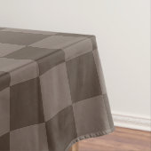 Nappe Damier élégant brun foncé (In Situ)
