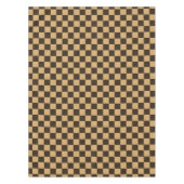 Nappe Damier marron et beige classique (Devant)