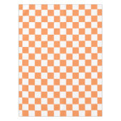 Nappe Damier orange visuel classique  (Devant)