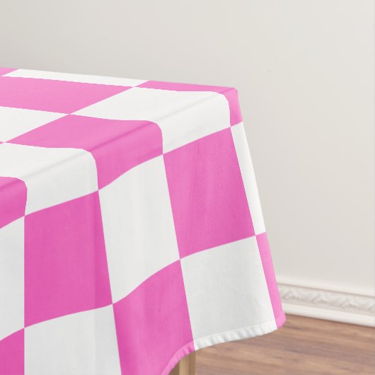 Nappe Damier rose visuel classique (In Situ)