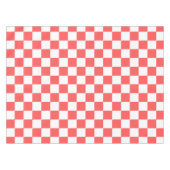 Nappe Damier rouge corail classique (Devant (Horizontal))