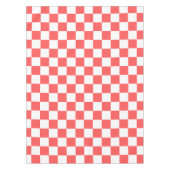 Nappe Damier rouge corail classique (Devant)