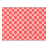 Nappe Damier Rouge et Rose Accrocheur (Devant (Horizontal))