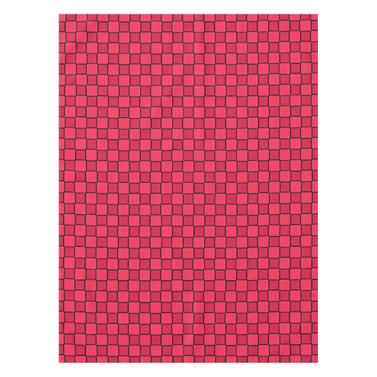 Nappe Damier rouge noir (Devant)
