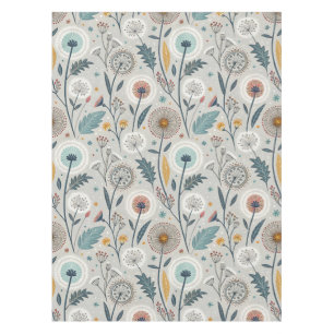 Nappe Dandelion Whimsical & Floral Folal Art sans coutur
