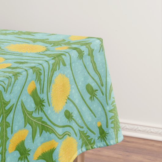 Nappe Dandelions, vert, jaune et bleu (In Situ)