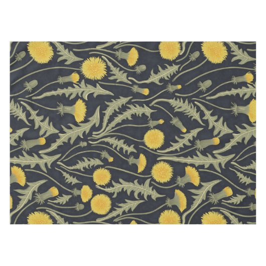 Nappe Dandelions, vert, jaune et noir (Devant (Horizontal))