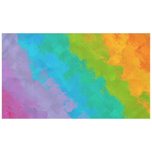 Nappe d'anniversaire à arc-en-ciel brillante (Devant (Horizontal))