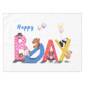 Nappe d'anniversaire avec Bears Party (Devant (Horizontal))