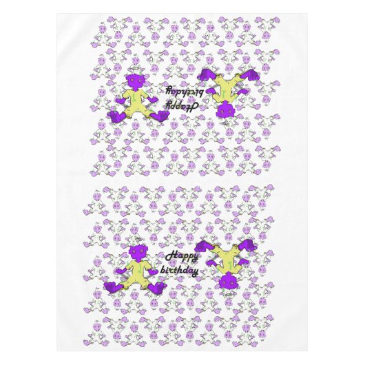 Nappe d'anniversaire de monstre (Devant)