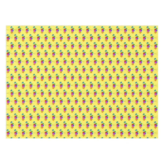 Nappe d'anniversaire joyeuse avec ballons (Devant (Horizontal))
