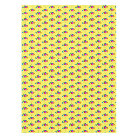 Nappe d'anniversaire joyeuse avec ballons (Devant)