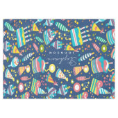 Nappe d'anniversaire personnalisée, Nom personnali (Devant (Horizontal))