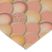 Nappe d'anniversaire Sirène Brun Orange Écailles (Angle)