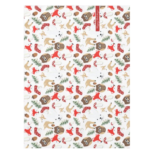 Nappe Dans la forêt Motif de Noël (Devant)