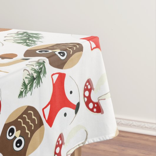 Nappe Dans la forêt Motif de Noël (In Situ)