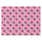 Nappe Dans L'Art Motif Géométrique Rose Du Milieu Du Siè (Devant (Horizontal))