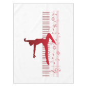 Nappe Danseur de ballet sur un clavier (Devant)