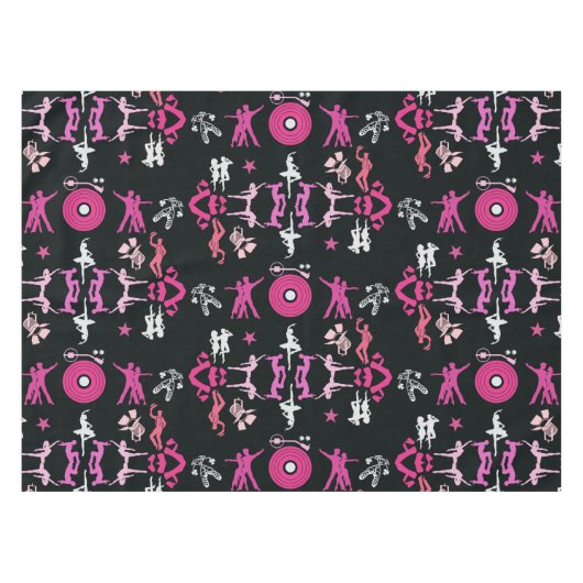 Nappe Danseuse rose Motif Décor Maison (Devant (Horizontal))