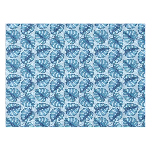 Nappe d'aquarelle motif bleu (Devant (Horizontal))