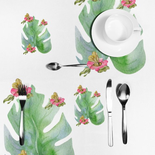 Nappe d'aquarelle tropicale