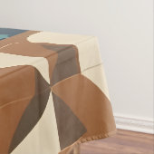 Nappe Dark Blue, Teal, Brown, and Tan Geometric Pattern (In Situ)