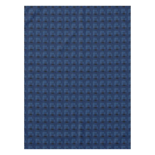 Nappe Dark blue textured geometric napkins (Devant)