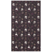 Nappe Dark Burgundy Gothic Skull & Rose Stripes (Devant)