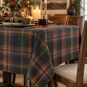 Nappe Dark Cottagecore Plaid noir rouille Automne