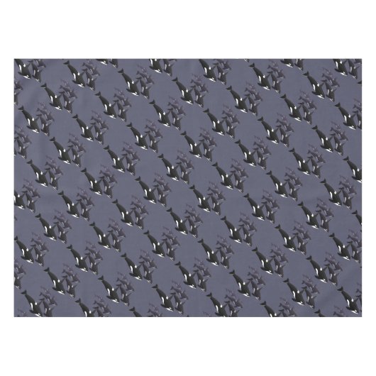 Nappe d'art d'épaulard de nappe de baleine d'orque (Devant (Horizontal))