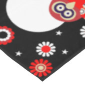 Nappe d'art populaire de Chouette scandinave (Angle)