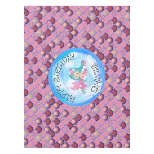 Nappe de balance rose pourpre mauve de mer de sirè (Devant)