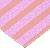Nappe de bandes géométriques roses (Angle)