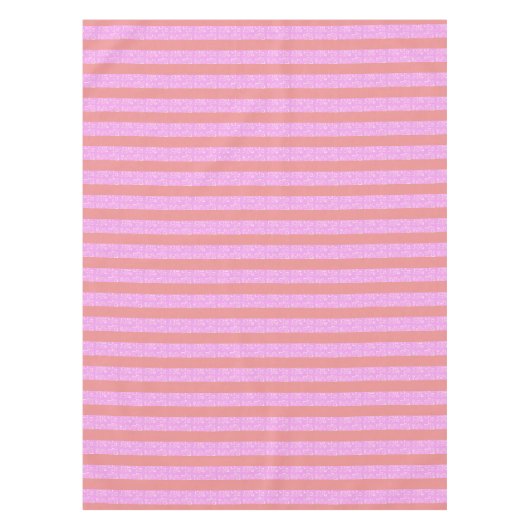 Nappe de bandes géométriques roses (Devant)