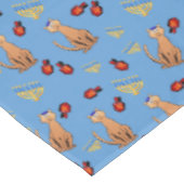 Nappe de bleu de Dreidel de chat de Hanoukka (Angle)