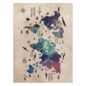 nappe de carte du monde (Devant)