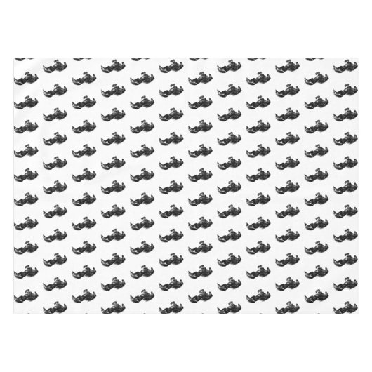 Nappe de Cheval Noir dressée (Devant (Horizontal))