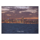 Nappe de Chicago Skyline (Devant (Horizontal))