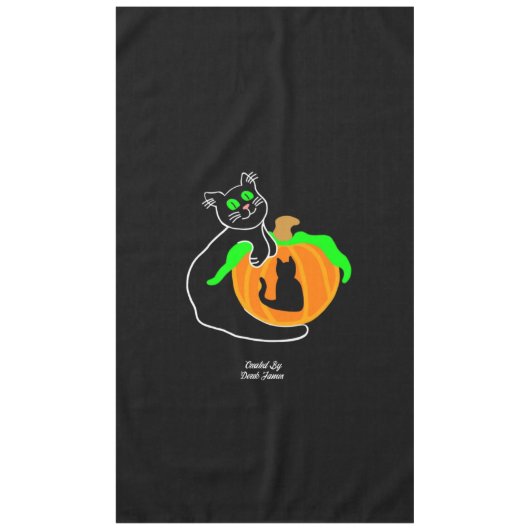 Nappe de Citrouille de chat noir (Devant)