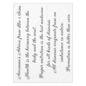 Nappe de Conseils d'Avicenna (Devant)