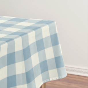Nappe de contrôle de motif de guingan de bleu ble