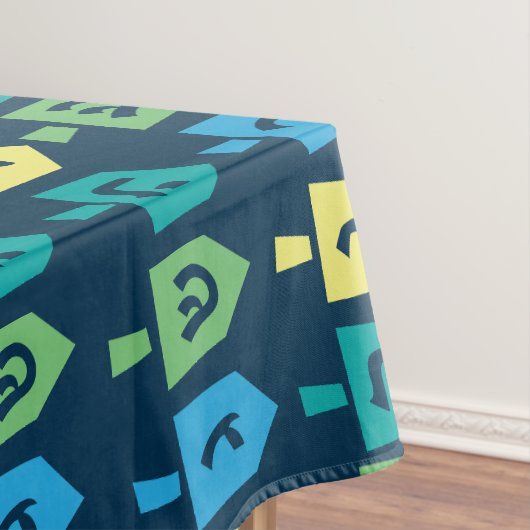 Nappe de fête de Hanoucca à dreidel (In Situ)