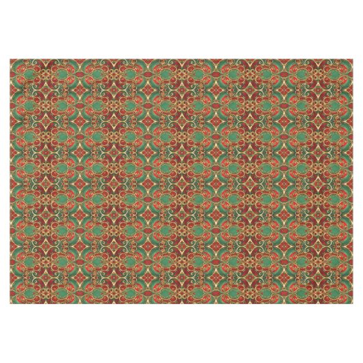 Nappe de Fêtes Rouge Vert (Devant (Horizontal))