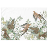 Nappe de fleurs d'oiseaux de colombe de tortue (Devant (Horizontal))