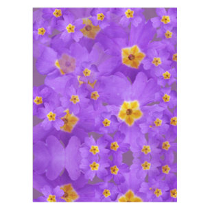 Nappe de fleurs violettes