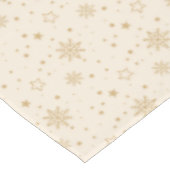 Nappe de flocon de neige crème et or (Angle)