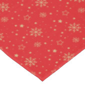 Nappe de flocon rouge et or (Angle)