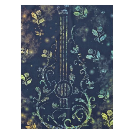 Nappe de guitare aux fleurs (Devant)